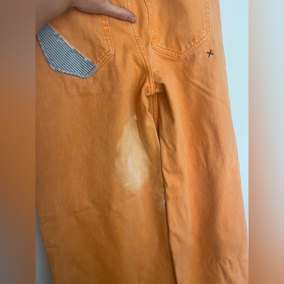 ZGY Orange Embroidered Patch Wide Leg Jeans - Picture 11 of 11